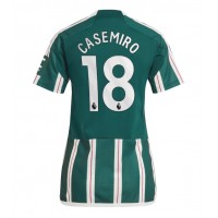 Manchester United Casemiro #18 Fußballbekleidung Auswärtstrikot Damen 2023-24 Kurzarm